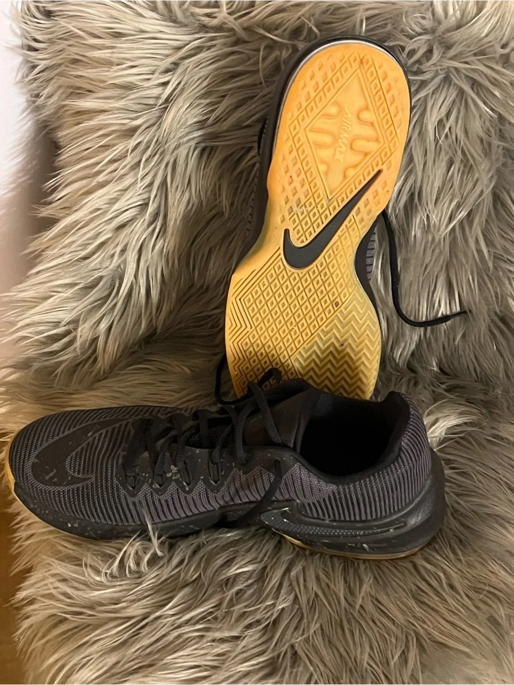 Nike Men’s Black and Yellow Athletic Shoes